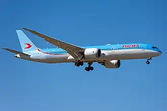 Een Boeing 787-9 van Neos