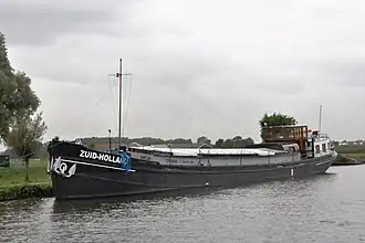 De ZUID-HOLLAND voor de wal in de Heimanswetering