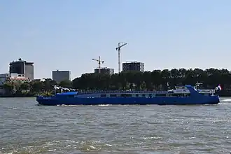 De AB INITIO op de Nieuwe Maas in Rotterdam bij de Wereldhavendagen 2022