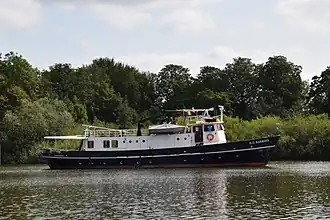 De D.G. Harmsen op het Merwedekanaal in Gorinchem