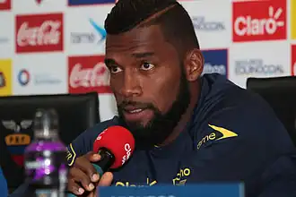 Achilier in 2015 als speler van Ecuador