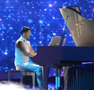 Pasha Parfeny tijdens het Eurovisiesongfestival 2013