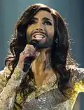 Conchita Wurst, het alter ego van artiest en gender bender Tom Neuwirth