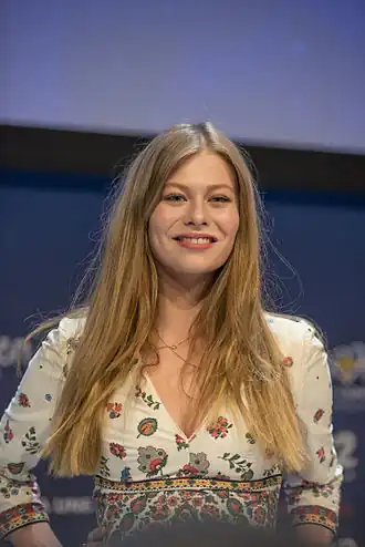 Zoë Straub tijdens het Eurovisiesongfestival 2016