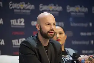 Deen tijdens het Eurovisiesongfestival 2016