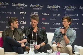Lighthouse X tijdens het Eurovisiesongfestival 2016