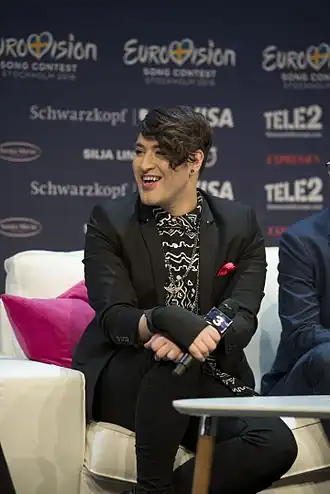 Hovi Star tijdens het Eurovisiesongfestival 2016