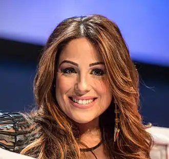 Ira Losco tijdens het Eurovisiesongfestival 2016