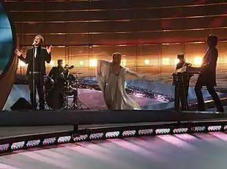 Miodio tijdens het Eurovisiesongfestival 2008