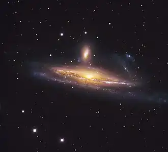 NGC 1531 (boven) en NGC 1532 (onder)