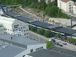 Het station gezien uit het zuiden