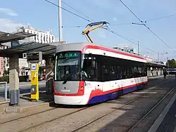 EVO 1 tram van de tram van Olomouc.