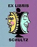 Ex libris voor Mikhail Schultz, ontwerper Serge Lachinov