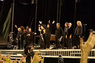 Springsteen en E Street Band tijdens Dream Tour in 2009 in Spanje