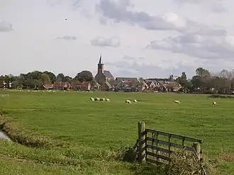 Zicht op Anjum in 2005