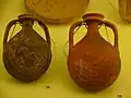 Aardewerken wijnflessen ca. 400-600