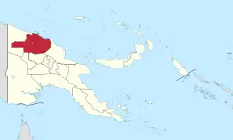 Kaart van East Sepik