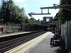 Het station gezien uit het oosten