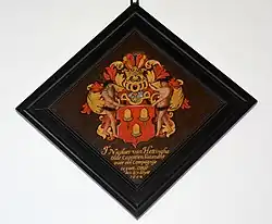 Wapenbord met het wapen van Van Hettinga.