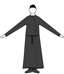 Lezer/Subdiaken/Diaken gekleed met soutane