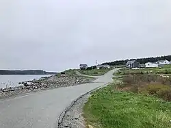 Het oostelijke deel van het dorp