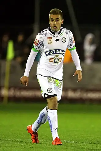 Lovrić in 2015 met SK Sturm Graz uit bij ASK Ebreichsdorf