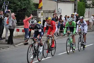 De kopgroep in Tergnier