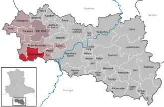 Kaart van Eckartsberga