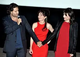 Édgar Ramírez, Marion Laine en Juliette Binoche tijdens de avant-première