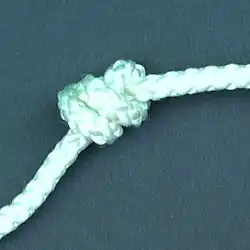 Dubbele stopperknoop