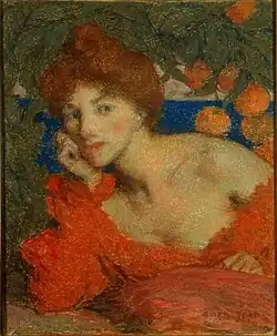 Sous les Orangers, femme à Amalfi