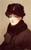 Méry Laurent au chapeau de loutre (Manet, 1882)