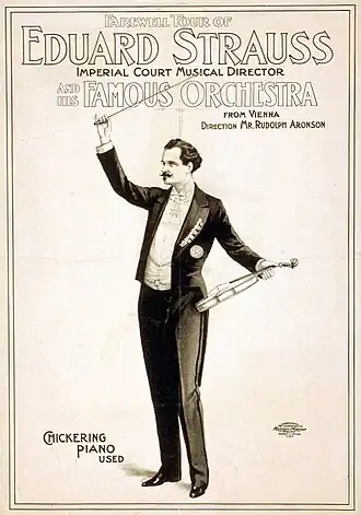 Concertposter van Eduard Strauss