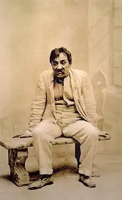 Eduard Vojan als dokter Astrov in een vroege Tsjechische opvoering onder regie van Josef Šmaha