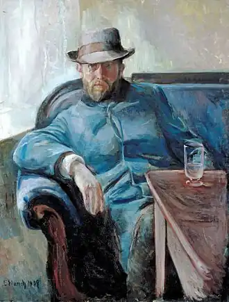 Hans Jæger, door Edvard Munch.