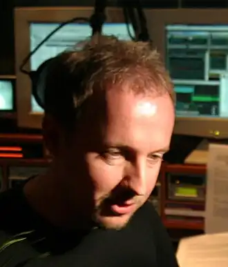 Edwin Evers tijdens zijn werk (2005)