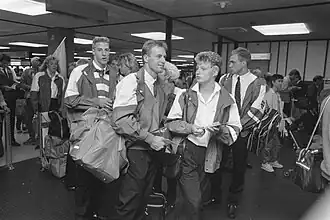 met de Oympische ploeg naar Seoul (1988)