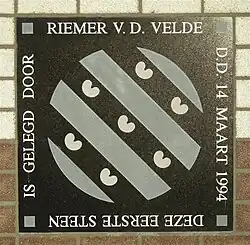 Eerste steen Riemer van der Velde
