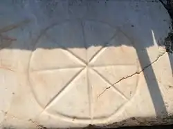 Zonnekruis in Efeze, Turkije