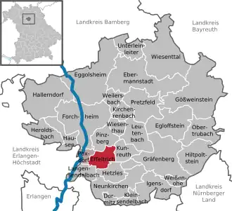 Kaart van Effeltrich