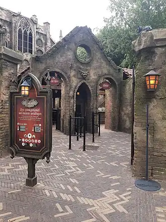 Entree van de attractie