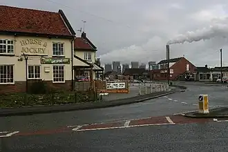 Centrum, met op de achtergrond de kolencentrale