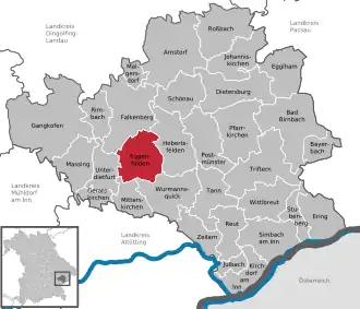 Kaart van Eggenfelden