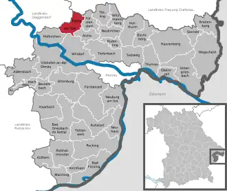 Kaart van Eging am See