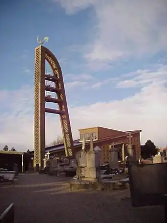 De Sint-Pieterskerk in Audinghen