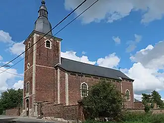 De kerk Saint-Jean-Baptiste van Huppaye