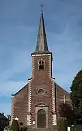 Orgels van de kerk Saint-Martin de Thorembais-les-Béguines, waaronder de balustrade en een ensemble met het buffet van het instrument