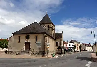 Centrum met Église Saint-Martin