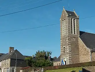 De kerk van Juvigny-le-Tertre