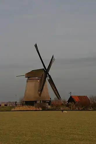 De Bosmolen draaiend met zeilen (2009)